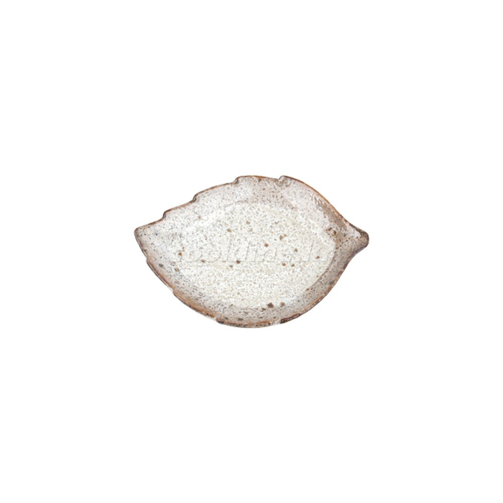 일제 티아라-105 나뭇잎 앞접시(브라운) 118×88 [최소주문 수량5개] 개인접시 일식접시 도자기접시