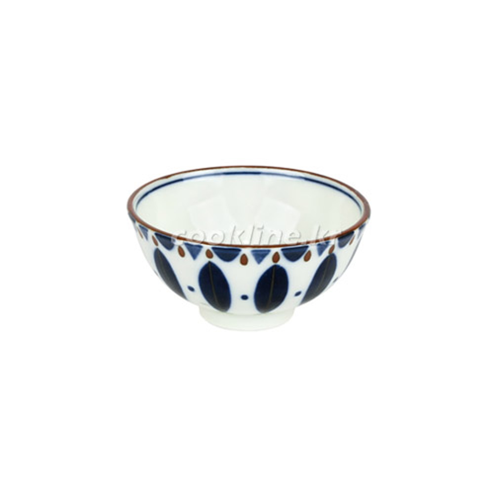 일제 팬시-45 파란잎 공기 ø119x58mm 원형그릇 밥그릇 다용도그릇 도자기그릇